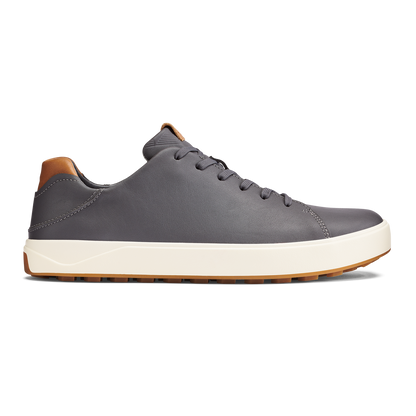 OluKai Recommended | Wai‘alae Men’s Waterproof Leather Golf Shoes - Stone