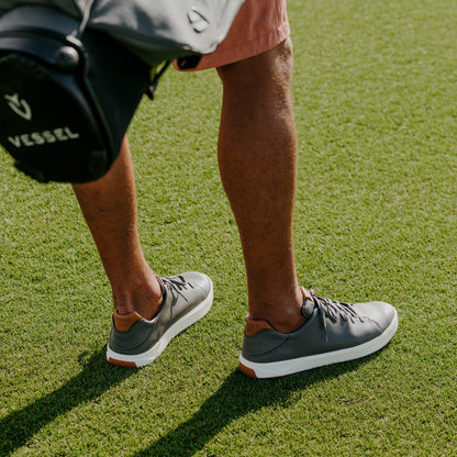 OluKai Recommended | Wai‘alae Men’s Waterproof Leather Golf Shoes - Stone