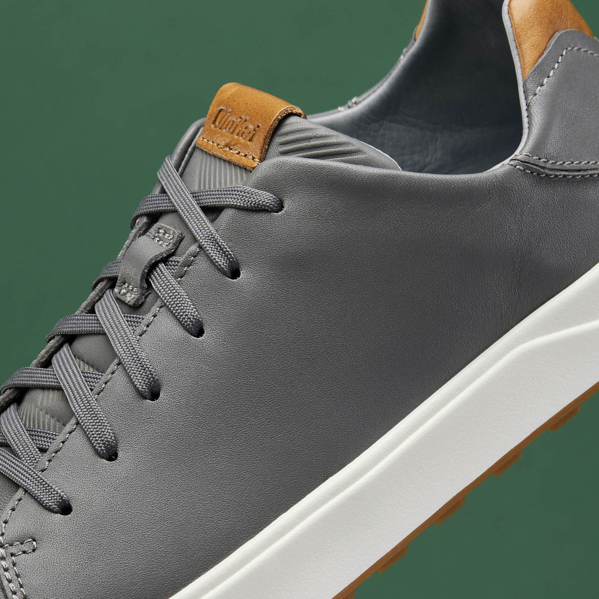 OluKai Recommended | Wai‘alae Men’s Waterproof Leather Golf Shoes - Stone