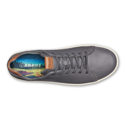 OluKai Recommended | Wai‘alae Men’s Waterproof Leather Golf Shoes - Stone