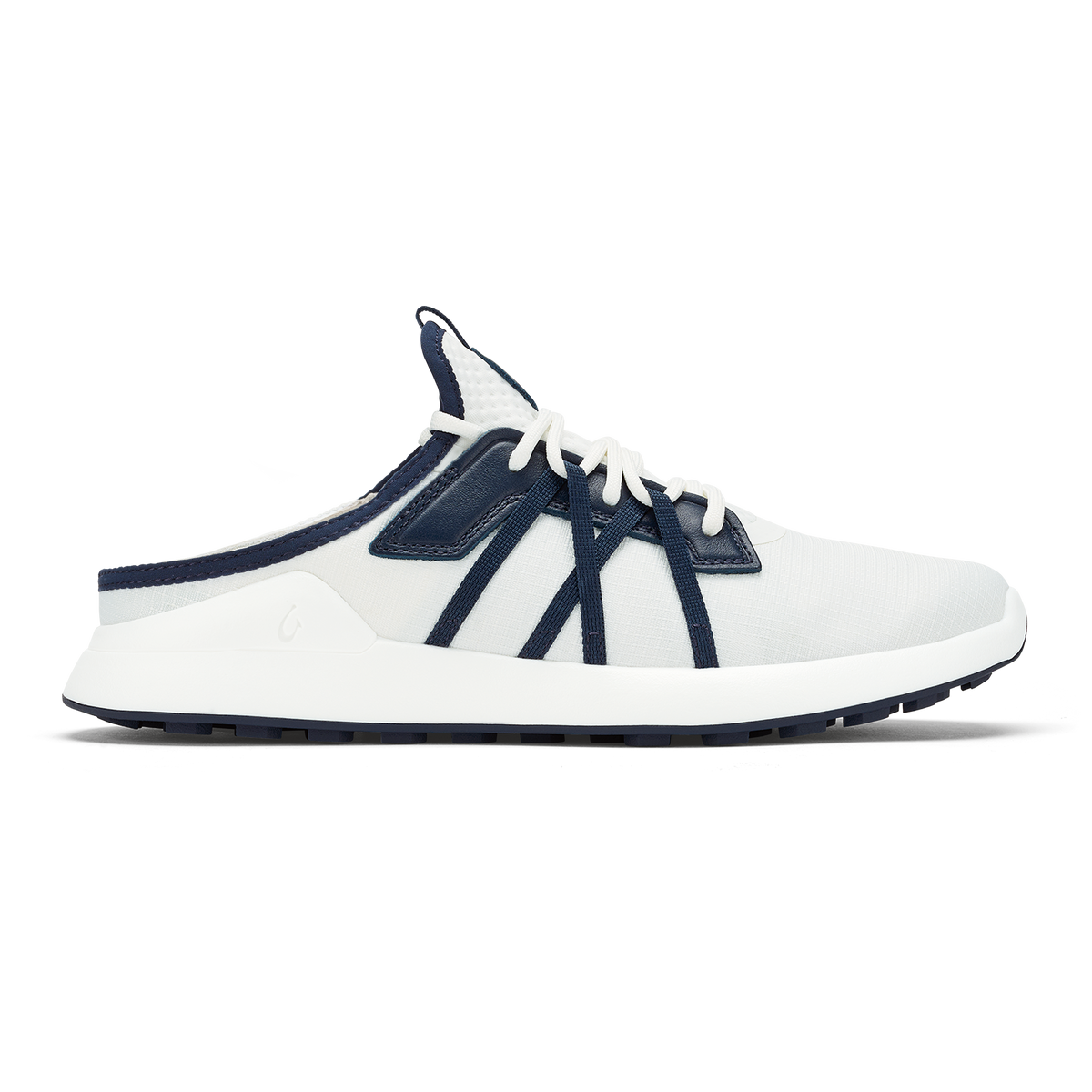 OluKai Hot Sale | Manele Men’s Breathable Golf Shoes - Bright White / Mood Indigo