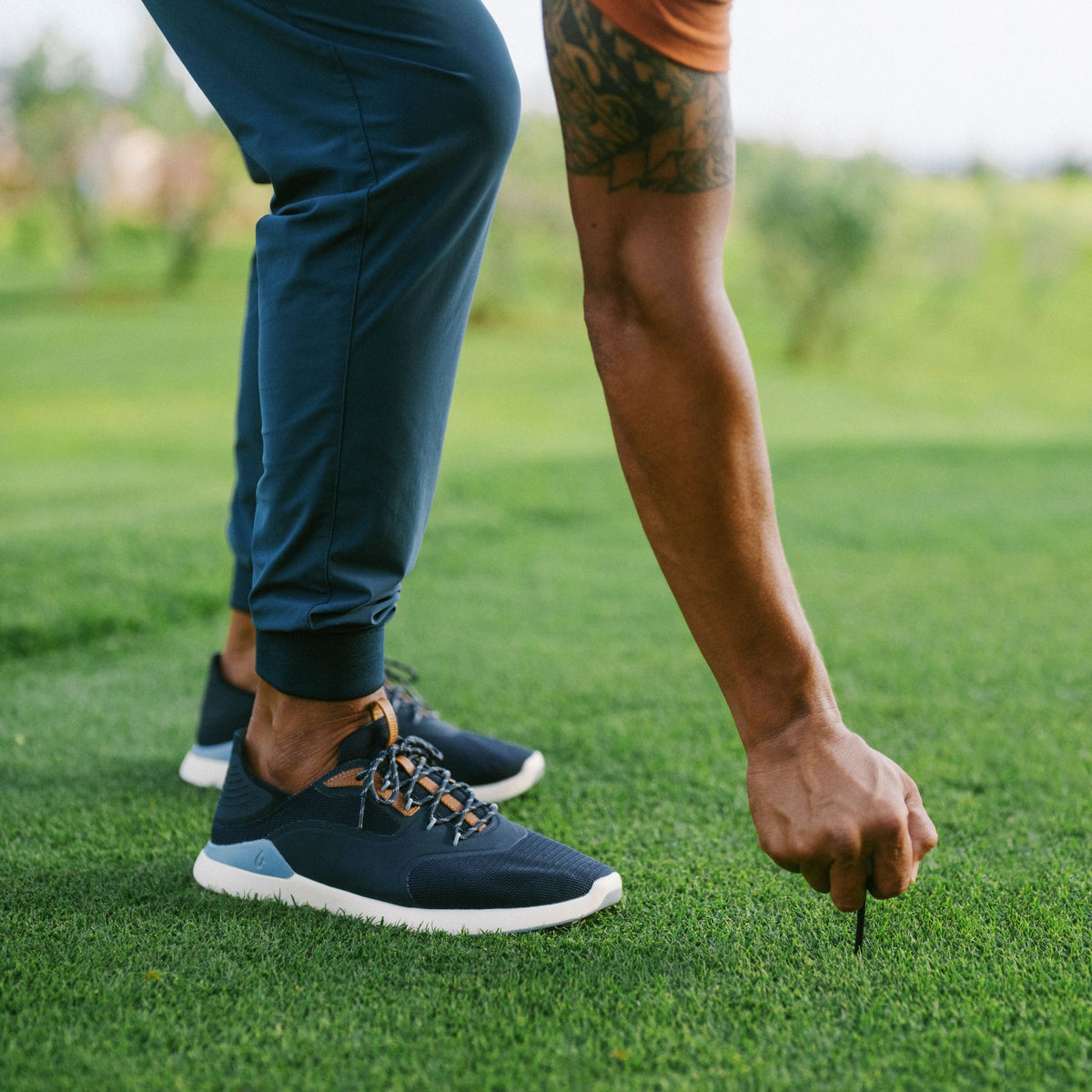 OluKai Trusted | OluKai Kā‘anapali Men’s Golf Shoe - Trench Blue / Sea Ice