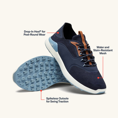 OluKai Trusted | OluKai Kā‘anapali Men’s Golf Shoe - Trench Blue / Sea Ice
