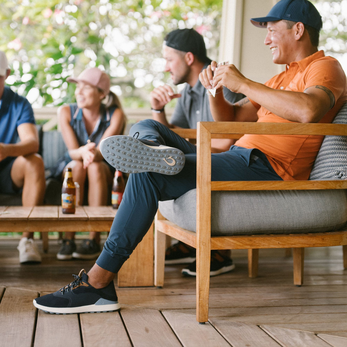 OluKai Trusted | OluKai Kā‘anapali Men’s Golf Shoe - Trench Blue / Sea Ice
