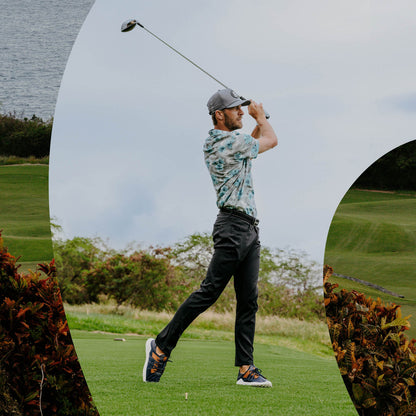 OluKai Featured | Manele Men’s Breathable Golf Shoes - Trench Blue