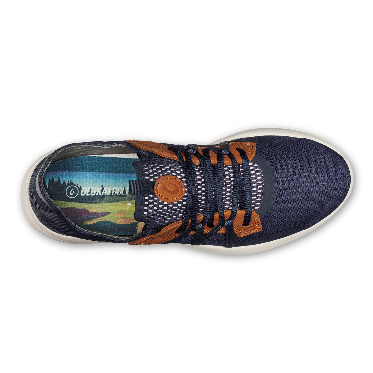 OluKai Featured | Manele Men’s Breathable Golf Shoes - Trench Blue