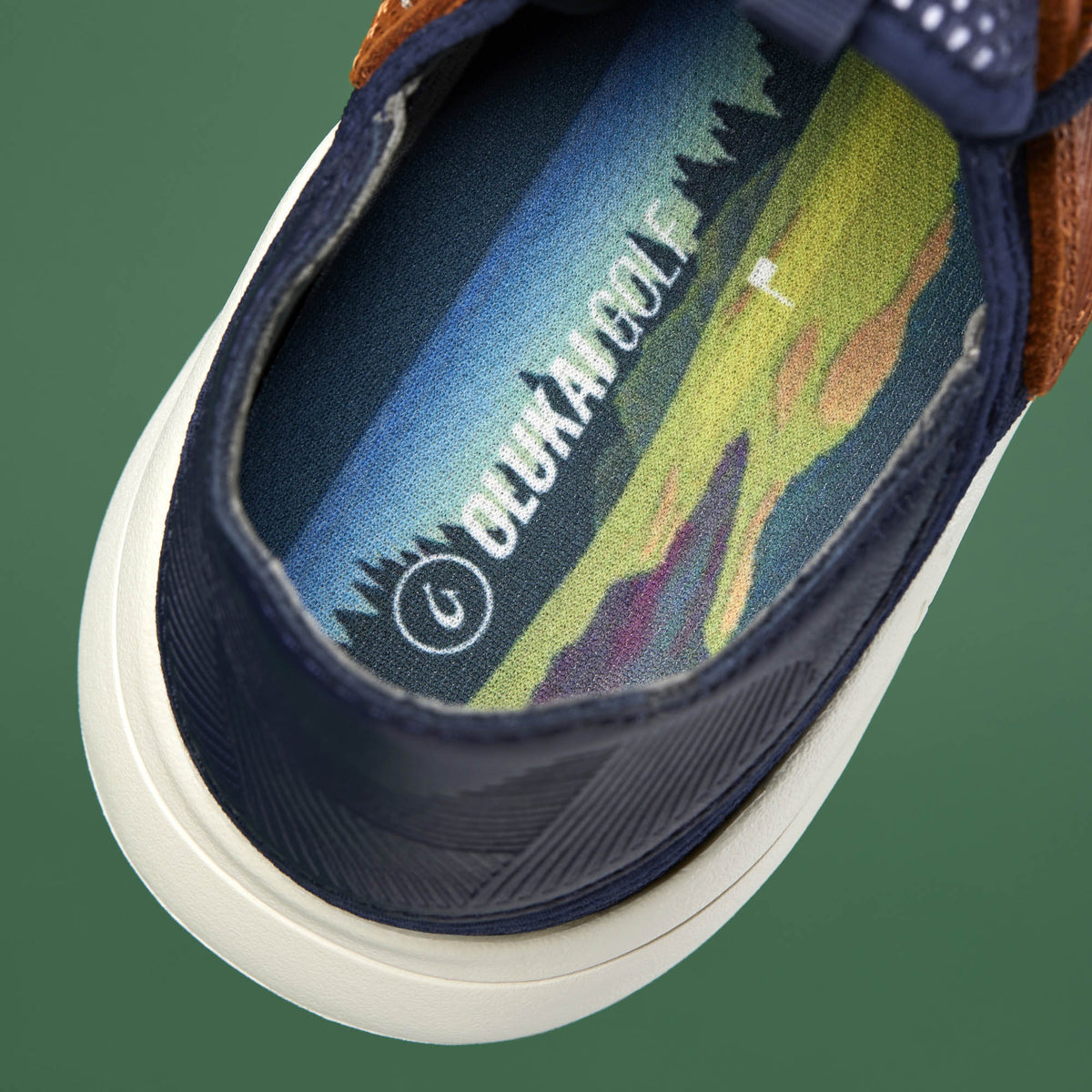 OluKai Featured | Manele Men’s Breathable Golf Shoes - Trench Blue