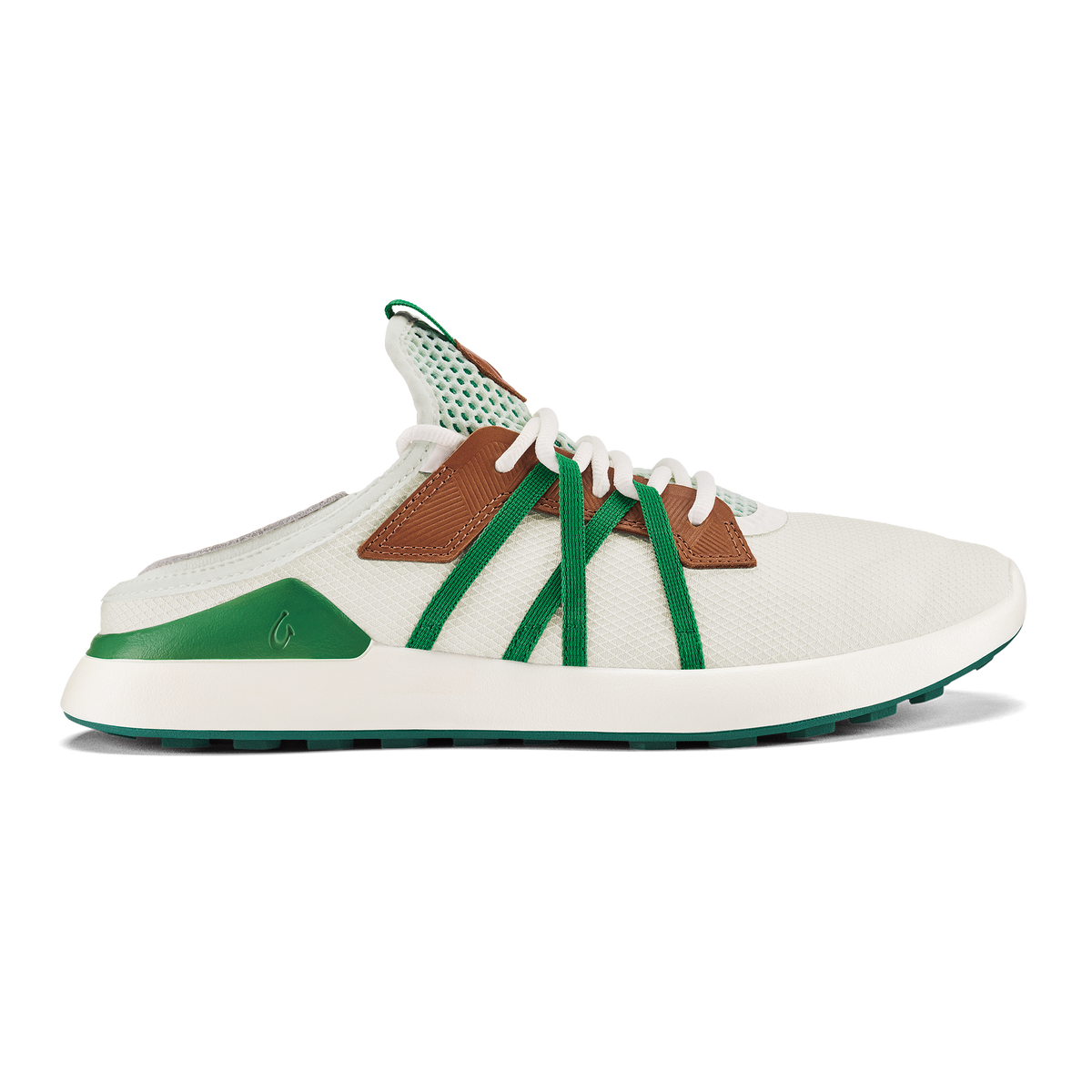 OluKai Everyday | Manele Men’s Breathable Golf Shoes - White / Bamboo