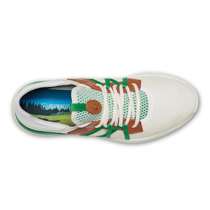 OluKai Everyday | Manele Men’s Breathable Golf Shoes - White / Bamboo