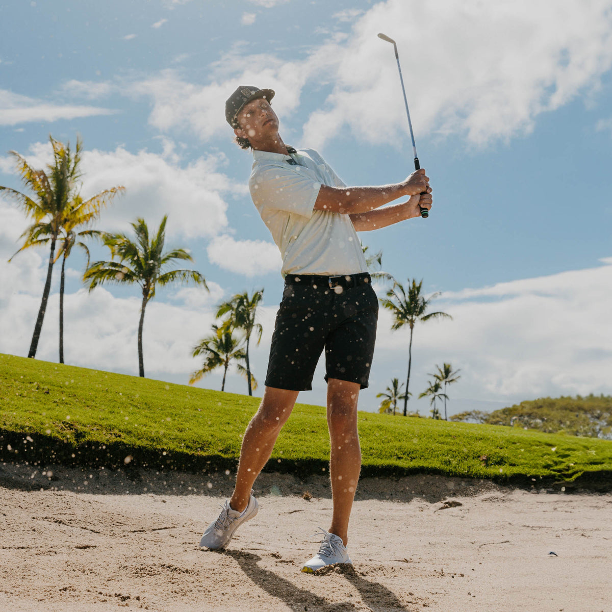 OluKai Customer Favorite | Mākena Men’s Waterproof Golf Shoes - Sterling