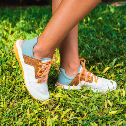 OluKai Latest | Wailuku Women’s Athletic Shoes - Bright White / Sea Ice