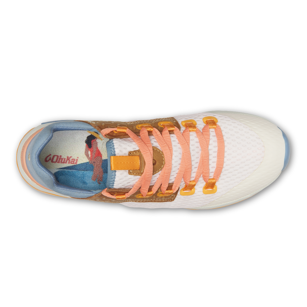 OluKai Latest | Wailuku Women’s Athletic Shoes - Bright White / Sea Ice