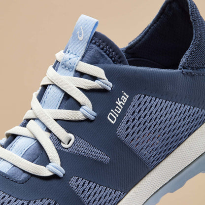 OluKai Popular | Huia Women’s Athleisure Shoes - Vintage Blue / Sea Ice