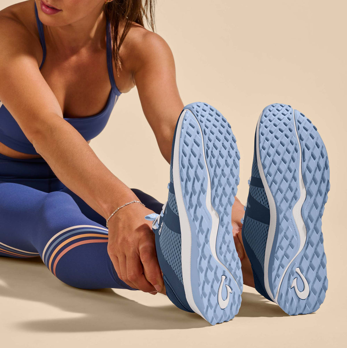 OluKai Popular | Huia Women’s Athleisure Shoes - Vintage Blue / Sea Ice