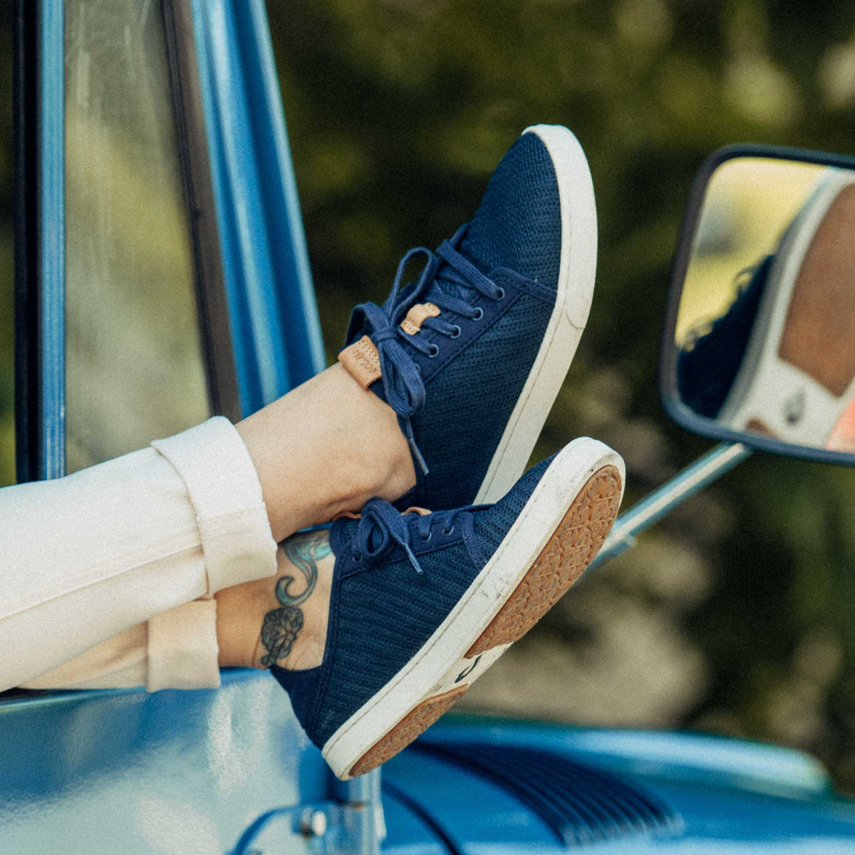 OluKai Latest | Pehuea Lī Women's Sneakers - Trench Blue