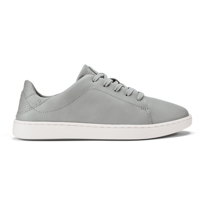 OluKai Deals | Pehuea Lī ‘Ili Women's Leather Sneakers - Ash