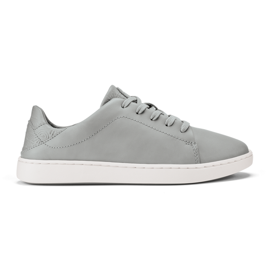 OluKai Deals | Pehuea Lī ‘Ili Women's Leather Sneakers - Ash