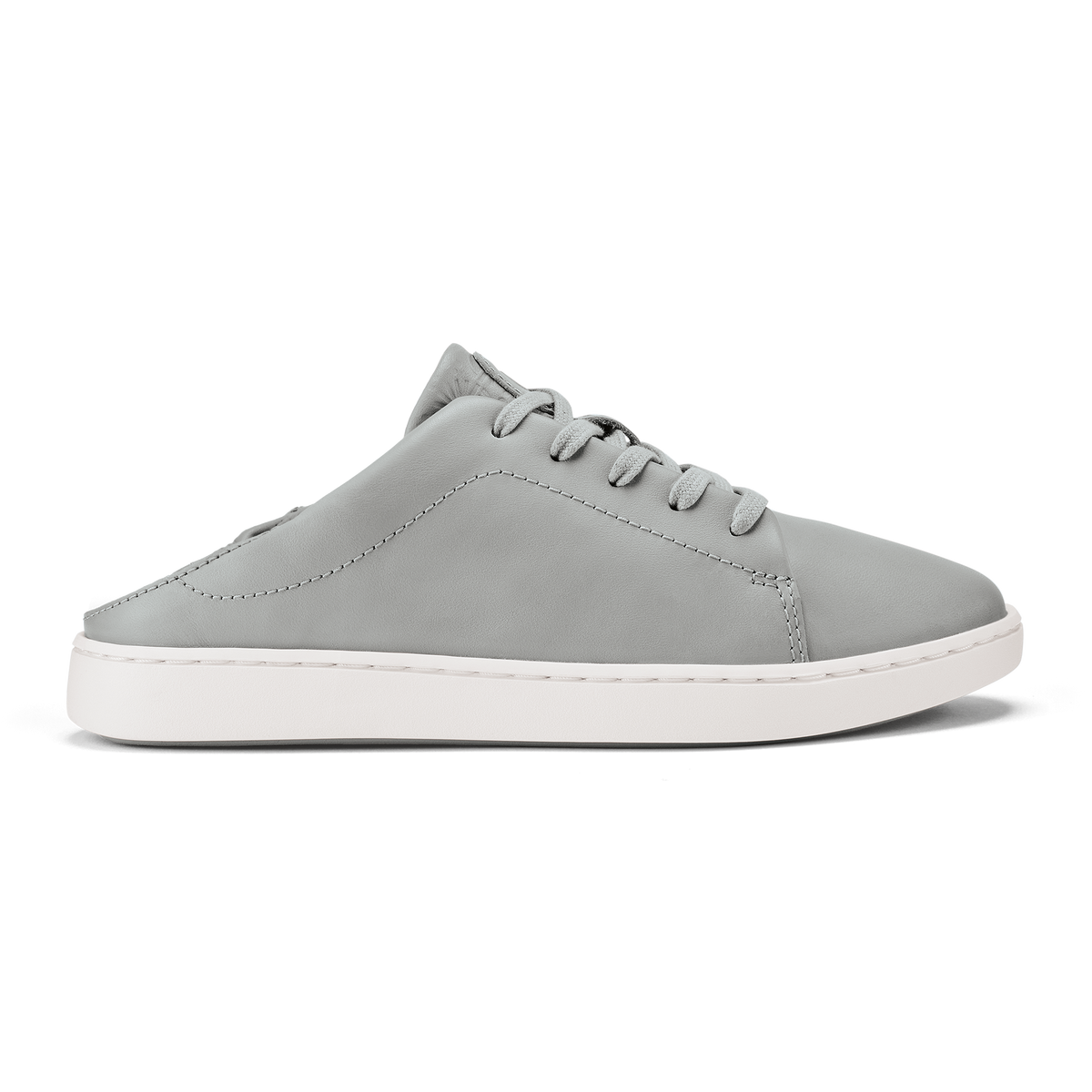 OluKai Deals | Pehuea Lī ‘Ili Women's Leather Sneakers - Ash