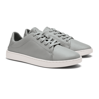 OluKai Deals | Pehuea Lī ‘Ili Women's Leather Sneakers - Ash
