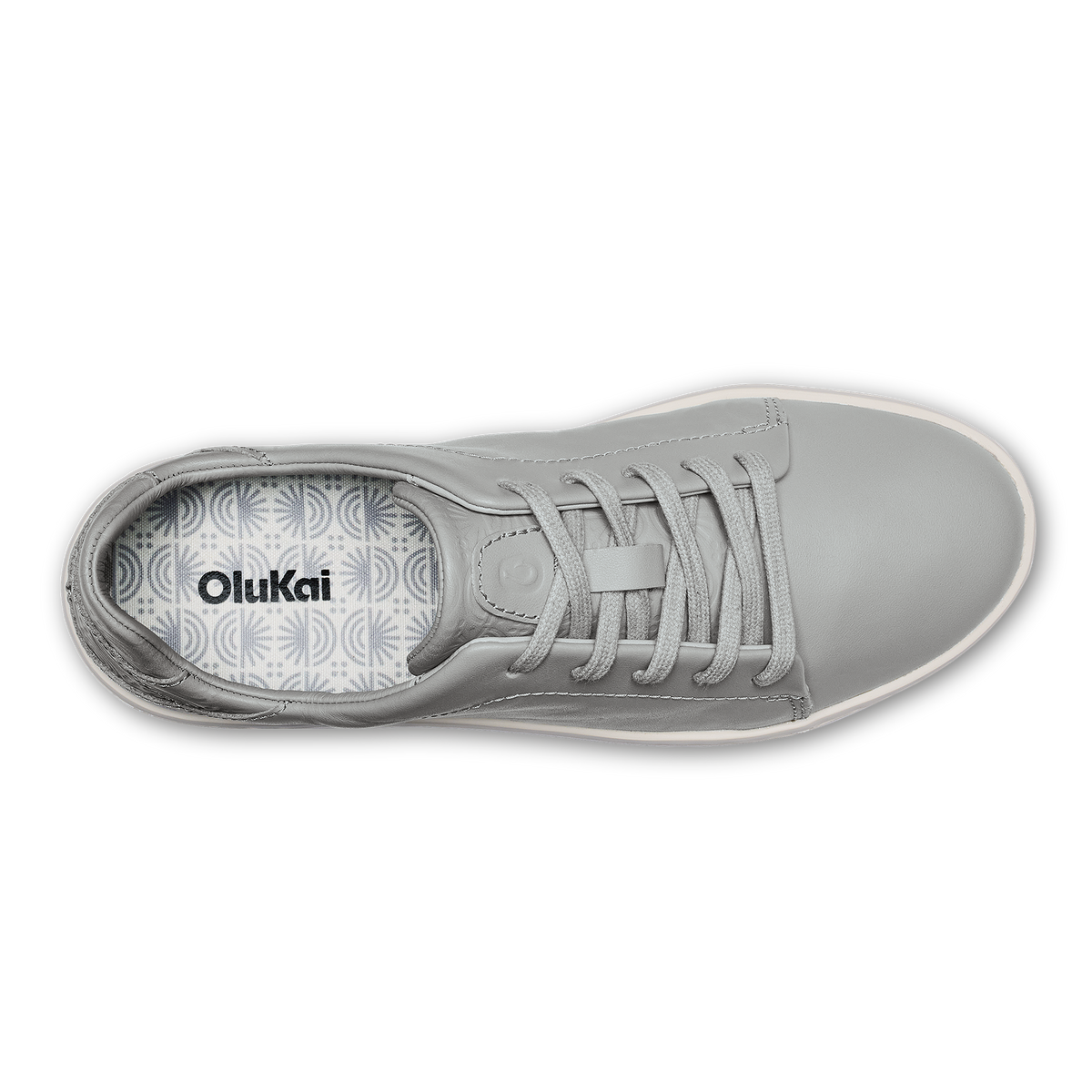 OluKai Deals | Pehuea Lī ‘Ili Women's Leather Sneakers - Ash