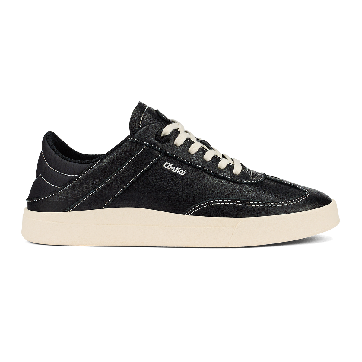 OluKai Trending | Hā‘upu Women’s Leather Sneakers - Onyx