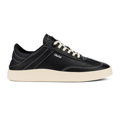 OluKai Trending | Hā‘upu Women’s Leather Sneakers - Onyx