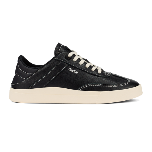 OluKai Trending | Hā‘upu Women’s Leather Sneakers - Onyx