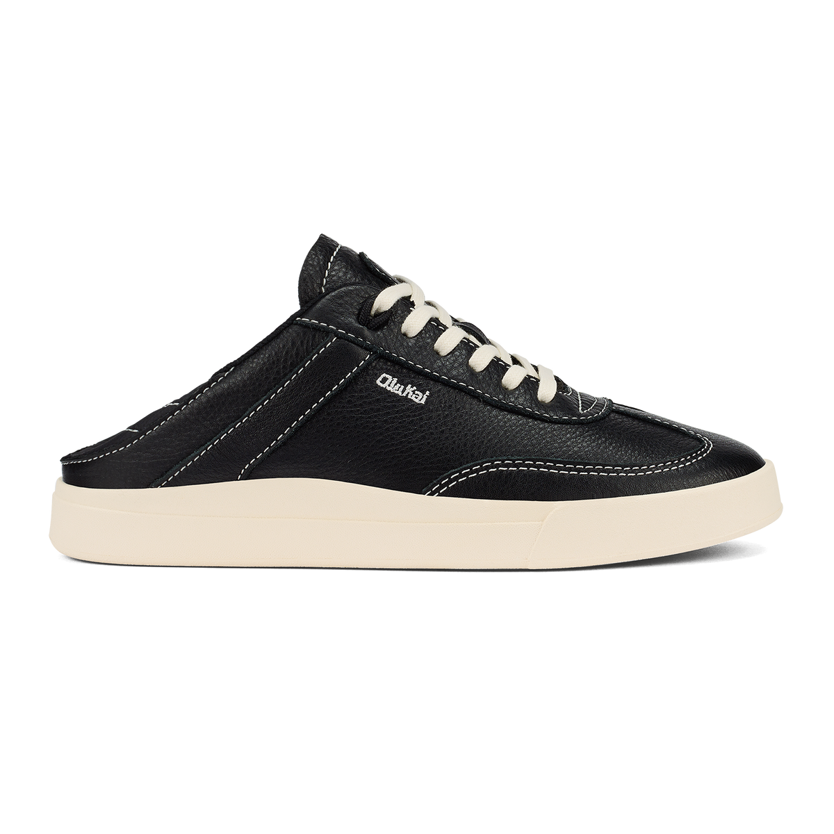 OluKai Trending | Hā‘upu Women’s Leather Sneakers - Onyx