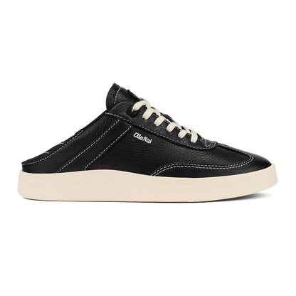 OluKai Trending | Hā‘upu Women’s Leather Sneakers - Onyx