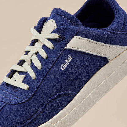 OluKai Deals | Hā‘upu Women’s Leather Sneakers - Navy / Off White