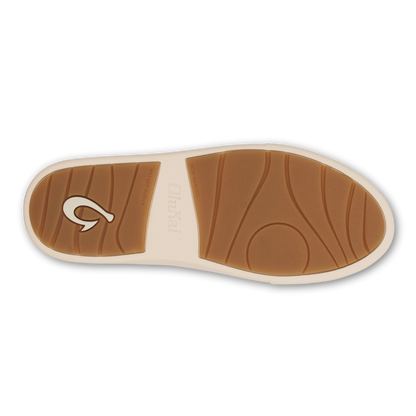 OluKai Deals | Hā‘upu Women’s Leather Sneakers - Navy / Off White