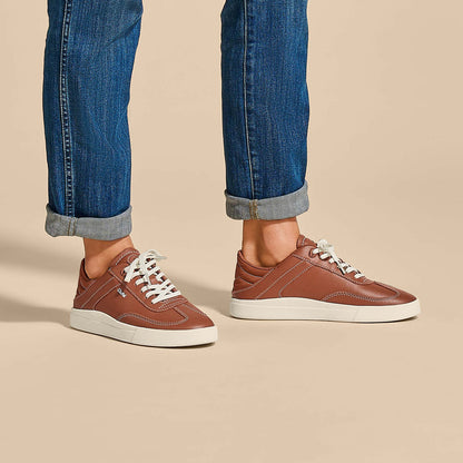 OluKai Discount | Hā‘upu Women’s Leather Sneakers - Fox