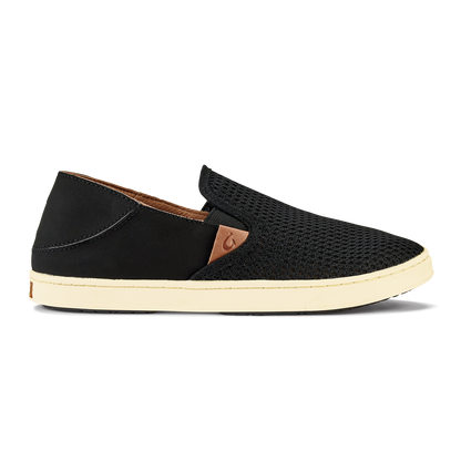 OluKai Customer Favorite | Pehuea Women's Breathable Slip-On Sneakers - Black