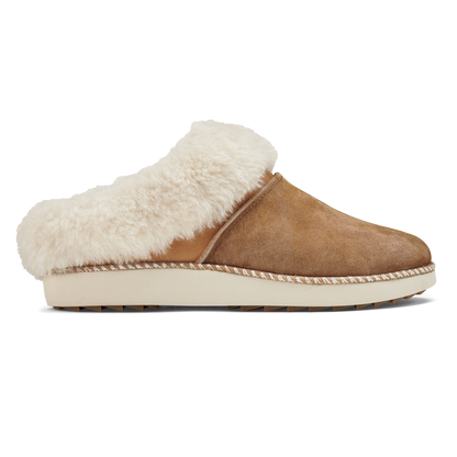 OluKai Sale | Ku‘i Women‘s Slip-On Slippers - Tan / Bone