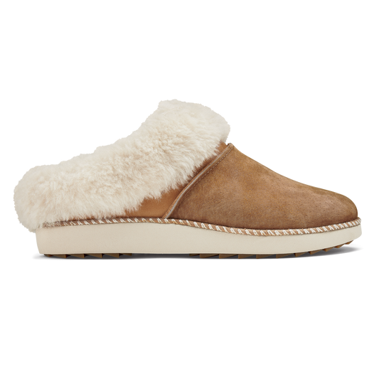 OluKai Sale | Ku‘i Women‘s Slip-On Slippers - Tan / Bone