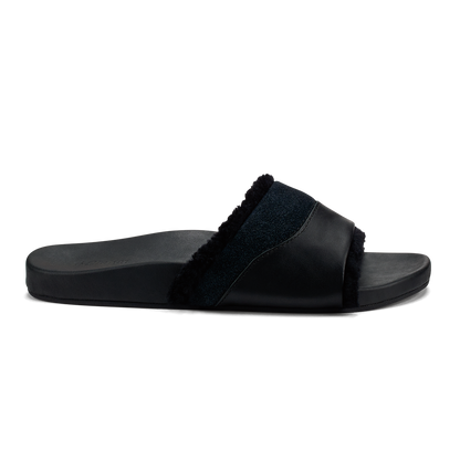 OluKai Deals | Hō‘ala Slide Women’s Slide Slipper Sandals - Black