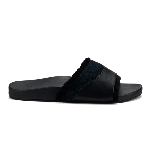 OluKai Deals | Hō‘ala Slide Women’s Slide Slipper Sandals - Black