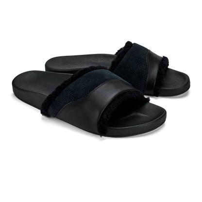 OluKai Deals | Hō‘ala Slide Women’s Slide Slipper Sandals - Black