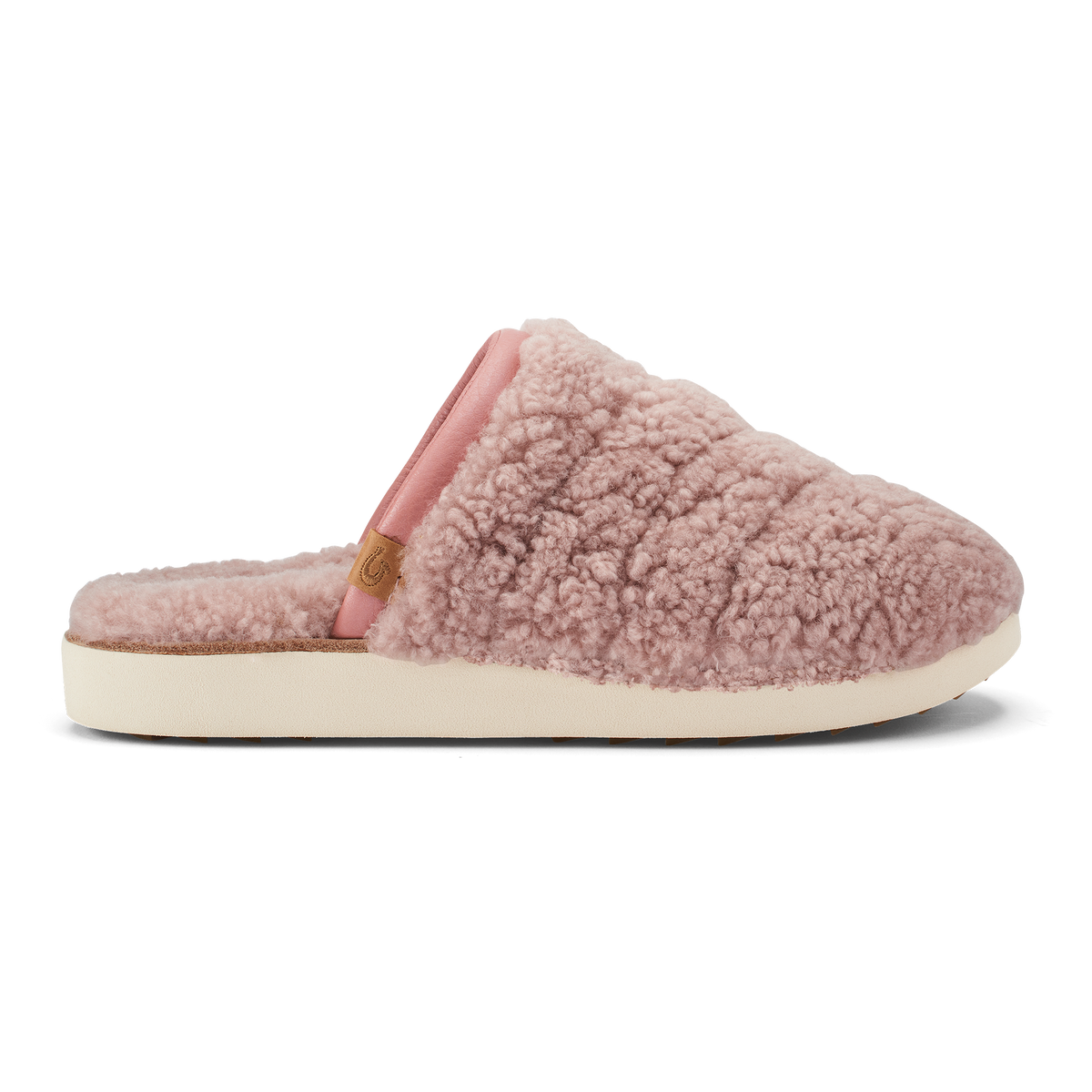 OluKai Smart Buy | Pūpū Mua Women’s Shearling Mule Slipper - Pink Sea Salt