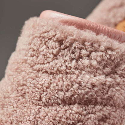 OluKai Smart Buy | Pūpū Mua Women’s Shearling Mule Slipper - Pink Sea Salt