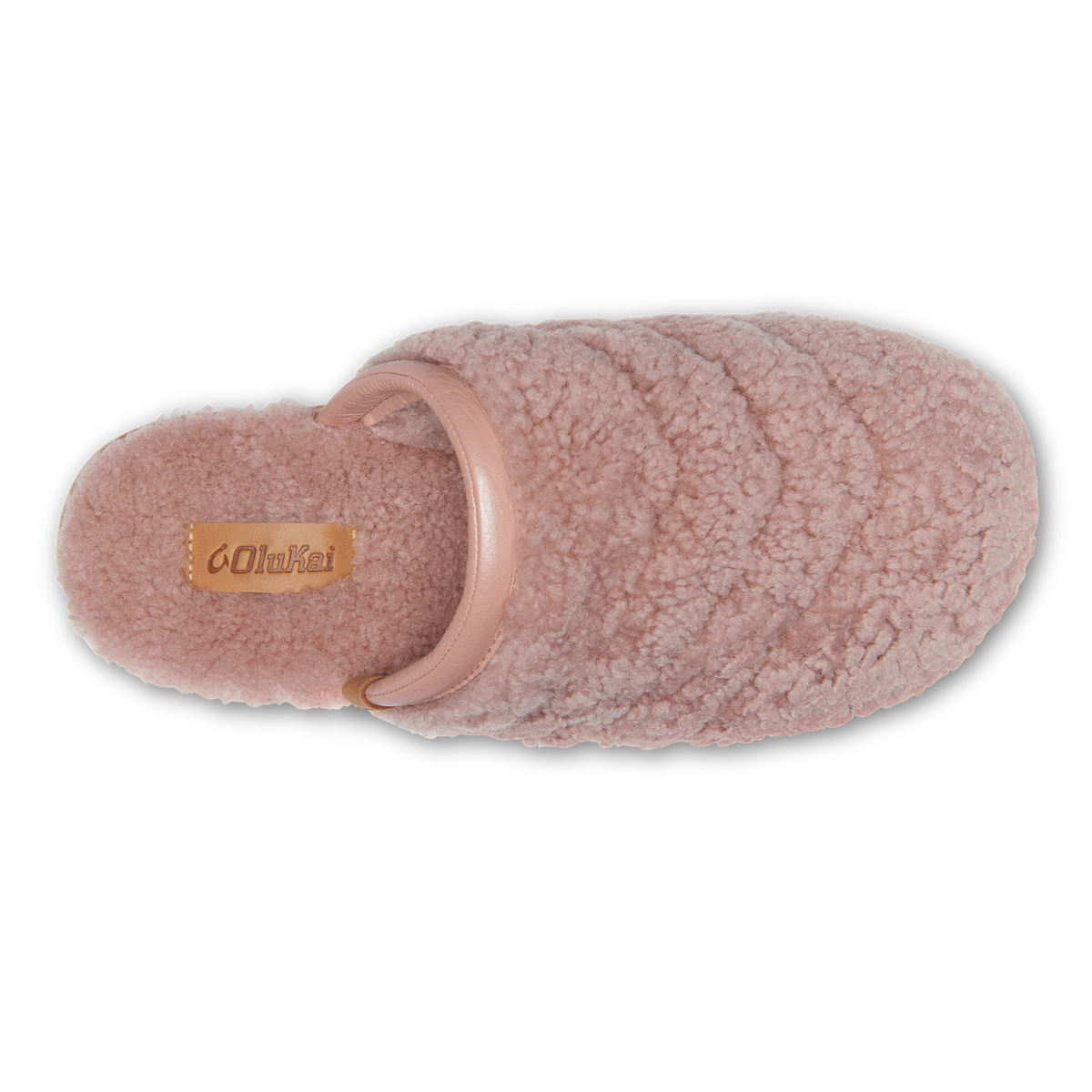 OluKai Smart Buy | Pūpū Mua Women’s Shearling Mule Slipper - Pink Sea Salt