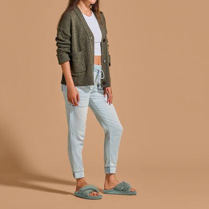 OluKai Classic | Hila Heu Women’s Slide Slipper Sandals - Muted Green