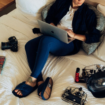 OluKai Deals | Hila Heu Women’s Slide Slipper Sandals - Moonlit Ocean