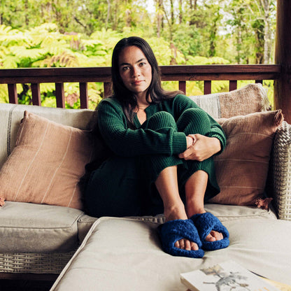 OluKai Deals | Hila Heu Women’s Slide Slipper Sandals - Moonlit Ocean