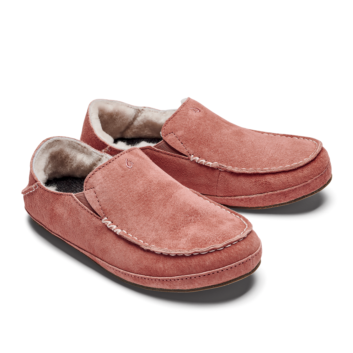 OluKai Trusted | Nohea Women's Leather Slippers - Cedarwood