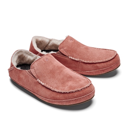OluKai Trusted | Nohea Women's Leather Slippers - Cedarwood