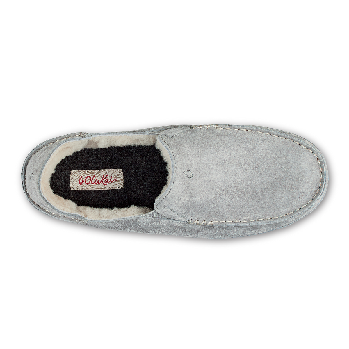OluKai New | Nohea Women's Leather Slippers - Pale Grey
