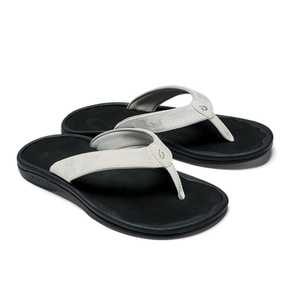 OluKai Quality | ‘Ohana Women's Beach Sandals - Bright White / Hua
