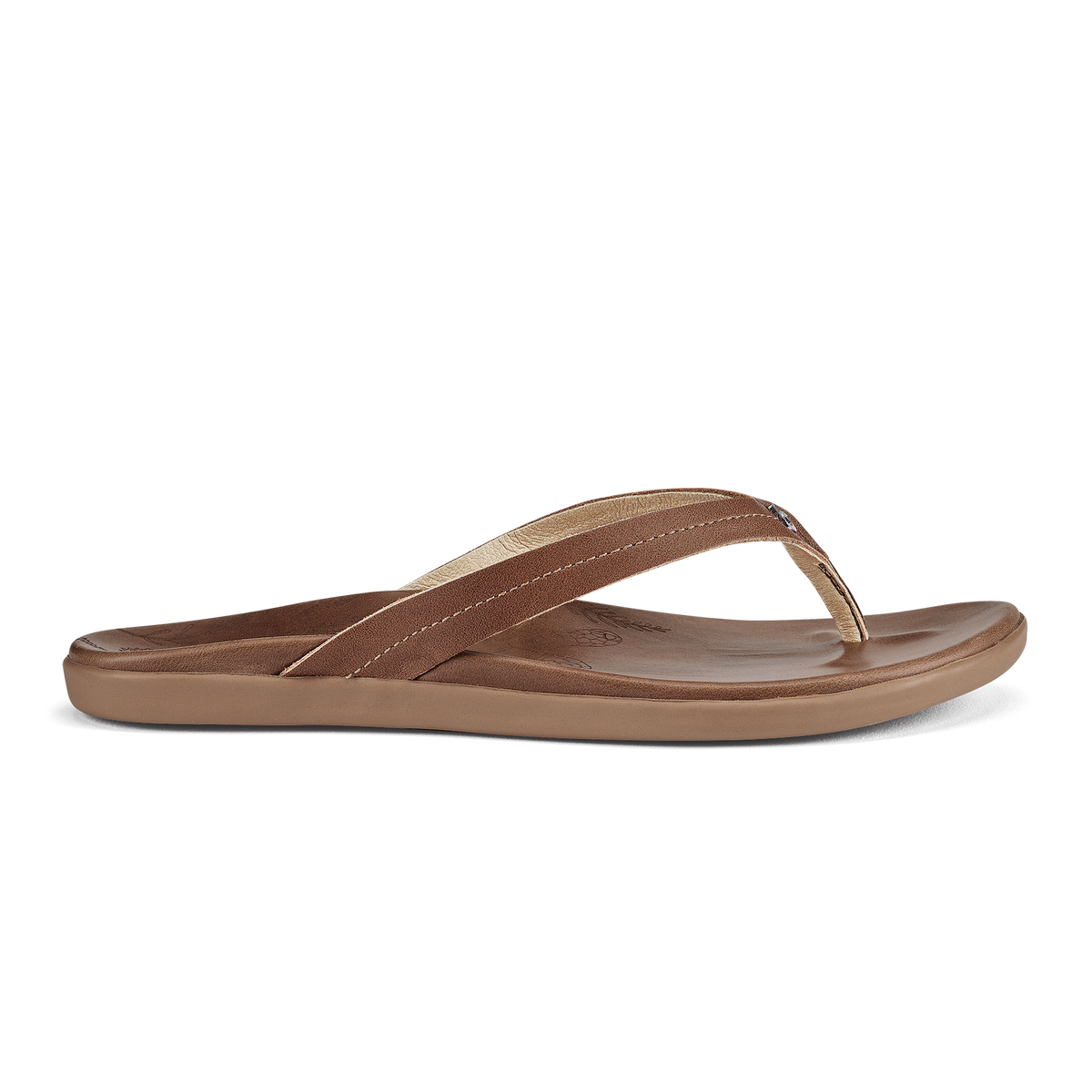 OluKai Signature | Honu Women’s Leather Beach Sandals - Tan