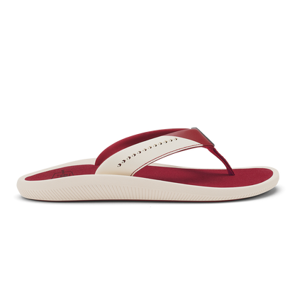 OluKai Premium | Ulele - Off White / Deep Red